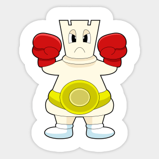 Chess piece Rook Boxer Sticker